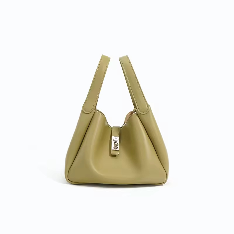 Fashion Ladies High-end Genuine Leather Bags Bucket Shoulder Hand Bag for Women