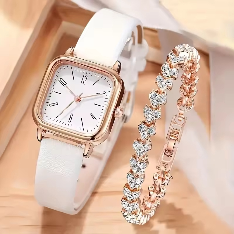 New Arrival Luxury Women's Quartz Watch Dial Display: Pointer with Leather Band