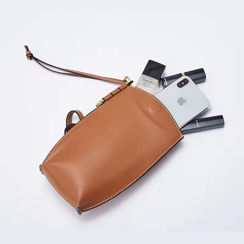 Ladies Fashion Genuine Leather Sling Purse Mobile Phone Cellphone Mini Small Crossbody Bag for Women
