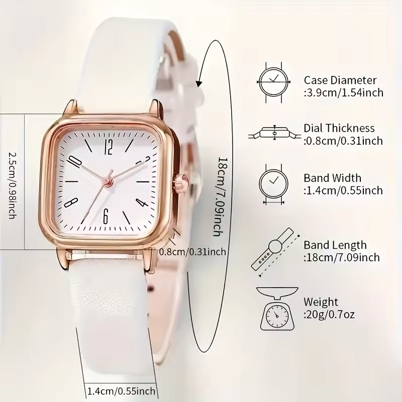 New Arrival Luxury Women's Quartz Watch Dial Display: Pointer with Leather Band