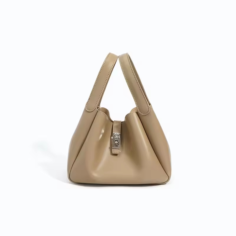 Fashion Ladies High-end Genuine Leather Bags Bucket Shoulder Hand Bag for Women